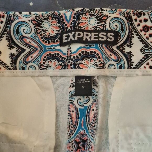 Express Patterned Women's Shorts size 2 - Picture 2 of 6